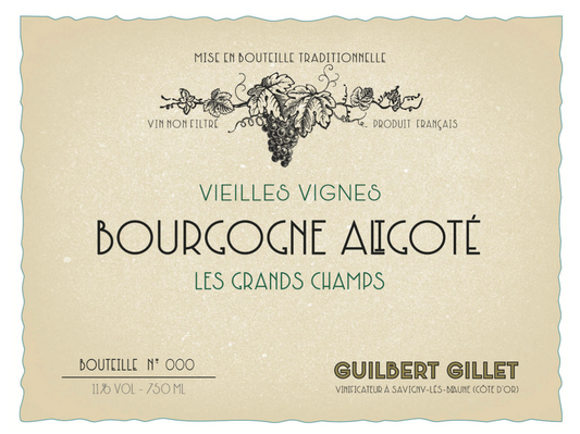 Domaine Guilbert Gillet Bourgogne Aligoté "Les Grands Champs" Vieilles Vignes BLANC 2021