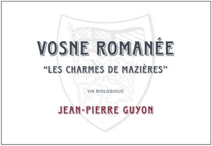 Domaine Jean-Pierre Guyon Vosne-Romanée "Les Charmes Mazières" 2021